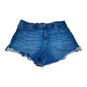 Ralph Lauren Casual Summer High Waist Shorts Raw Hem Denim Womens 22W 22+